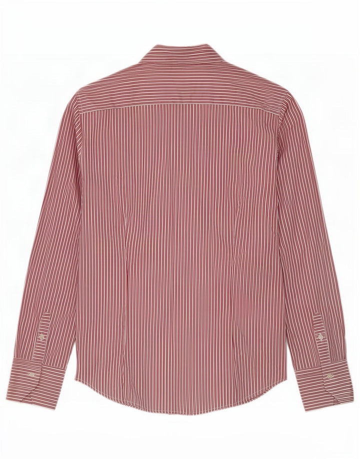 Camisa feminina Benetton UK 14 listra vermelha grande