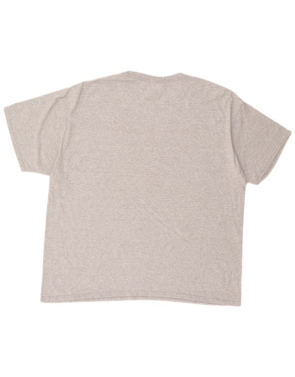 RUSSELL ATLÉTICO Masculino Salukis Gráfico Camiseta Top 2XL Algodão Cinza