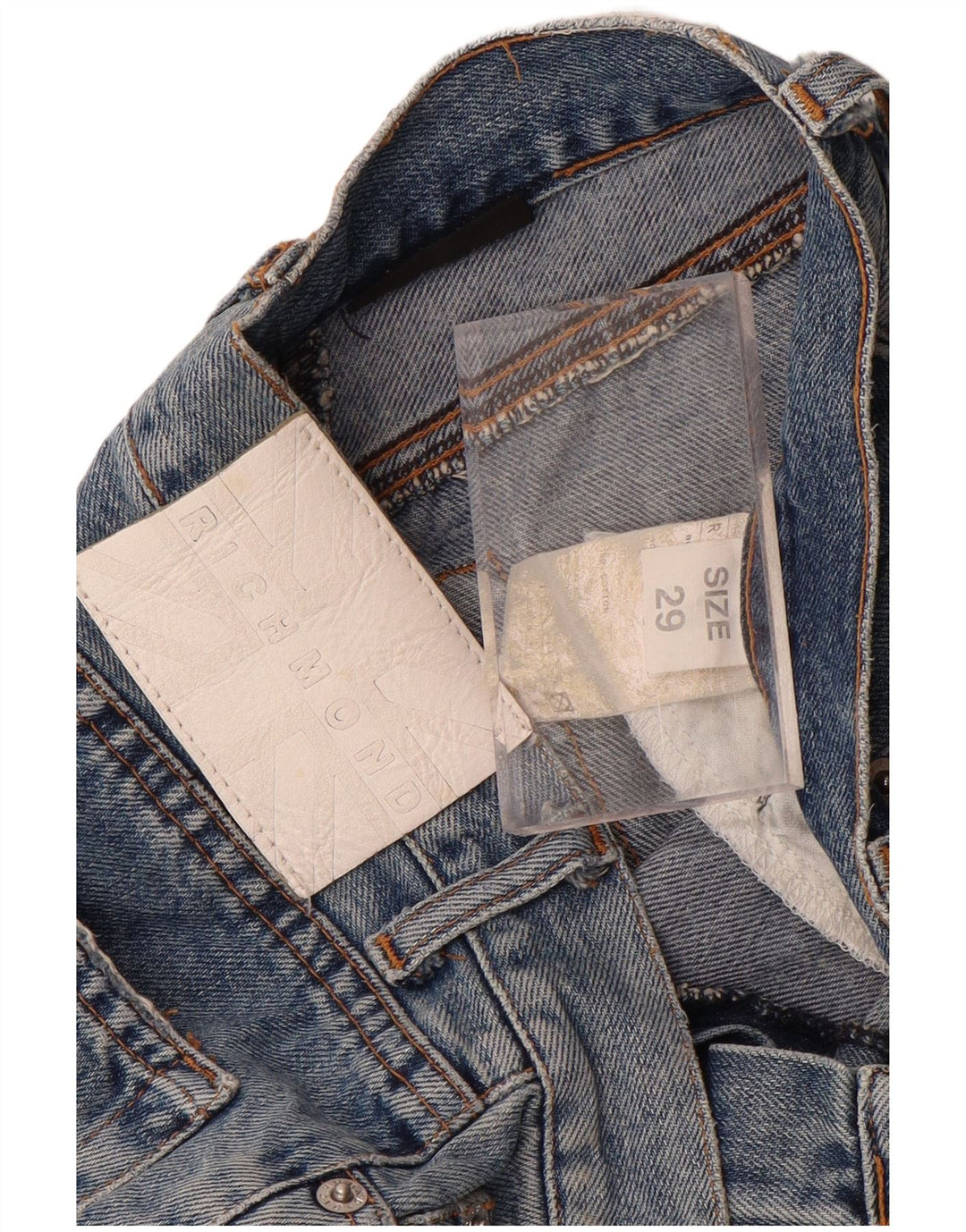 Jeans feminino com corte gráfico RICHMOND W29 L29 algodão azul