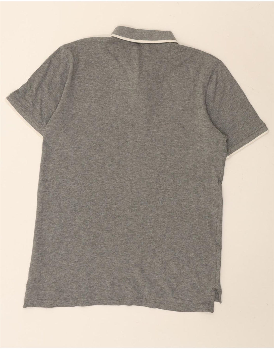 Camisa polo masculina Puma algodão cinza médio