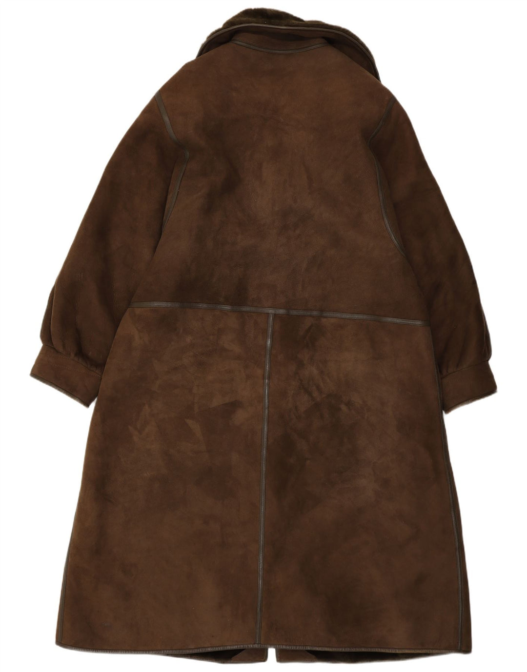Casaco feminino vintage shearling shearling IT 50 XL marrom shearling
