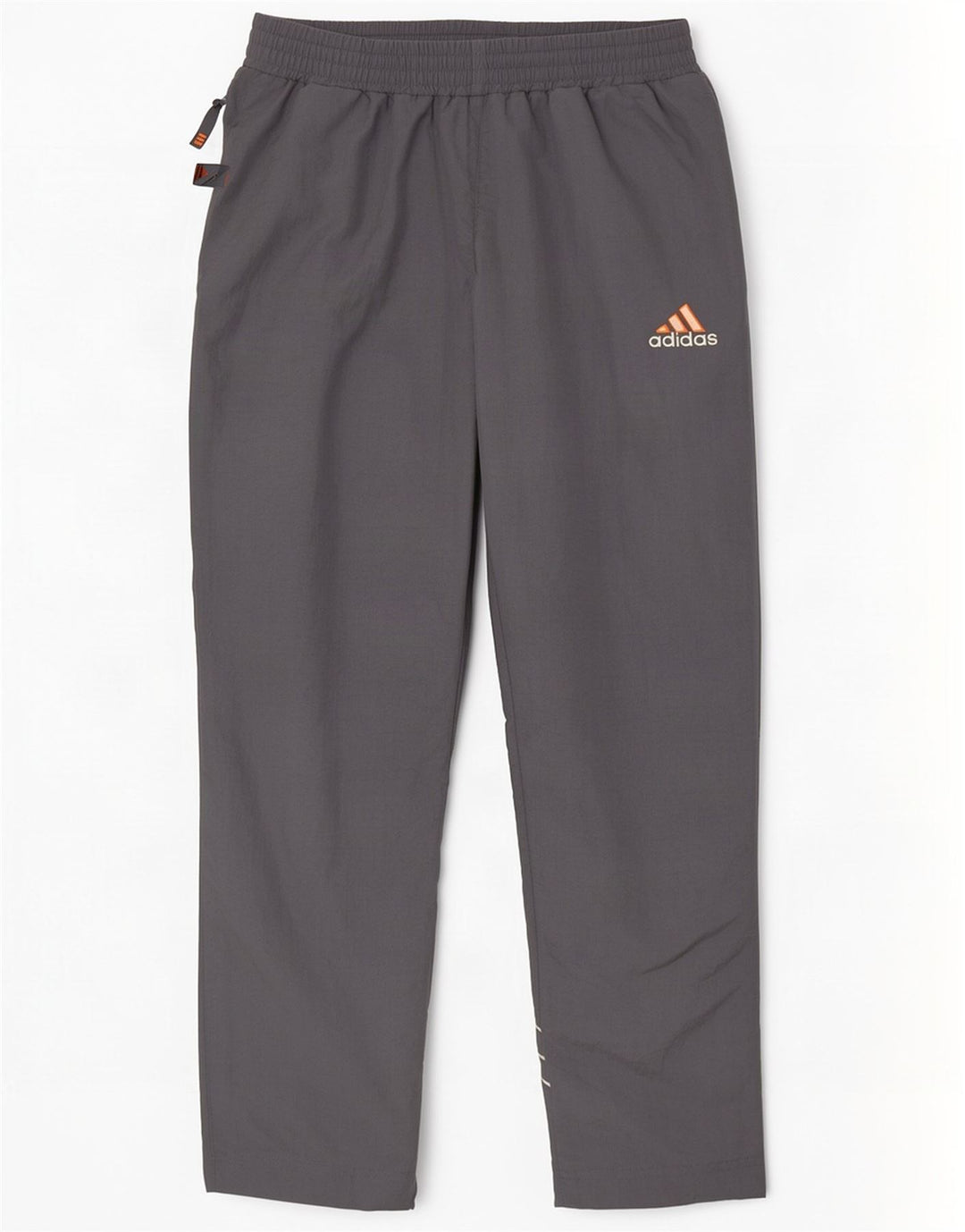 Calça de treino masculina Adidas UK 40/42 cinza médio colorblock poliamida