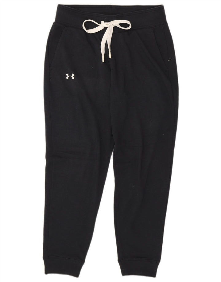 UNDER ARMOUR Calça de treino feminina Joggers Reino Unido 10 pequeno algodão preto