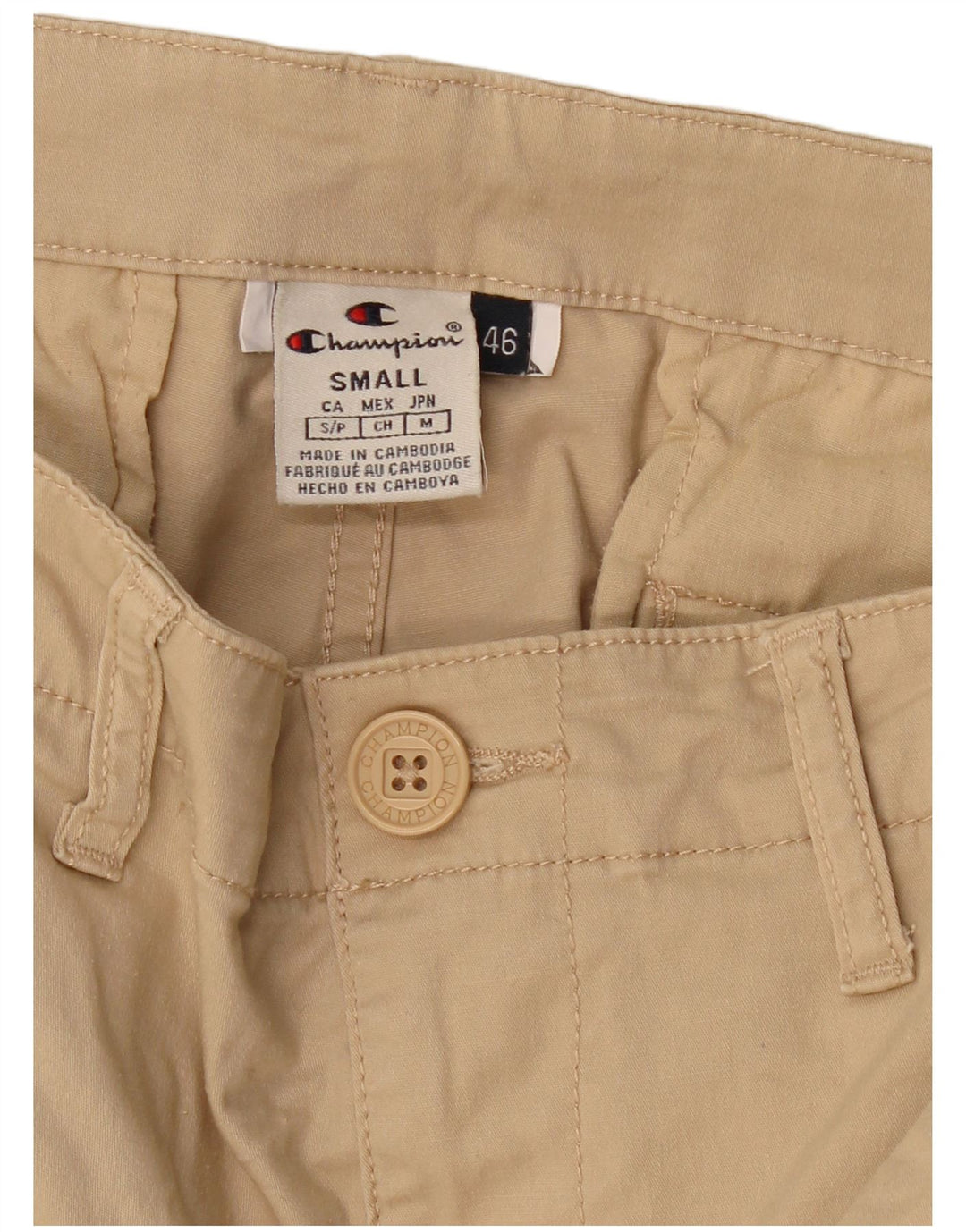 Shorts cargo masculino CHAMPION IT 46 pequeno W29 bege