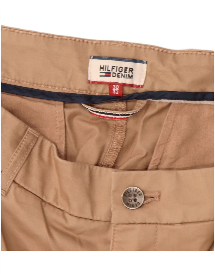 Calça Chino Feminina TOMMY HILFIGER W30 L28 Algodão Bege