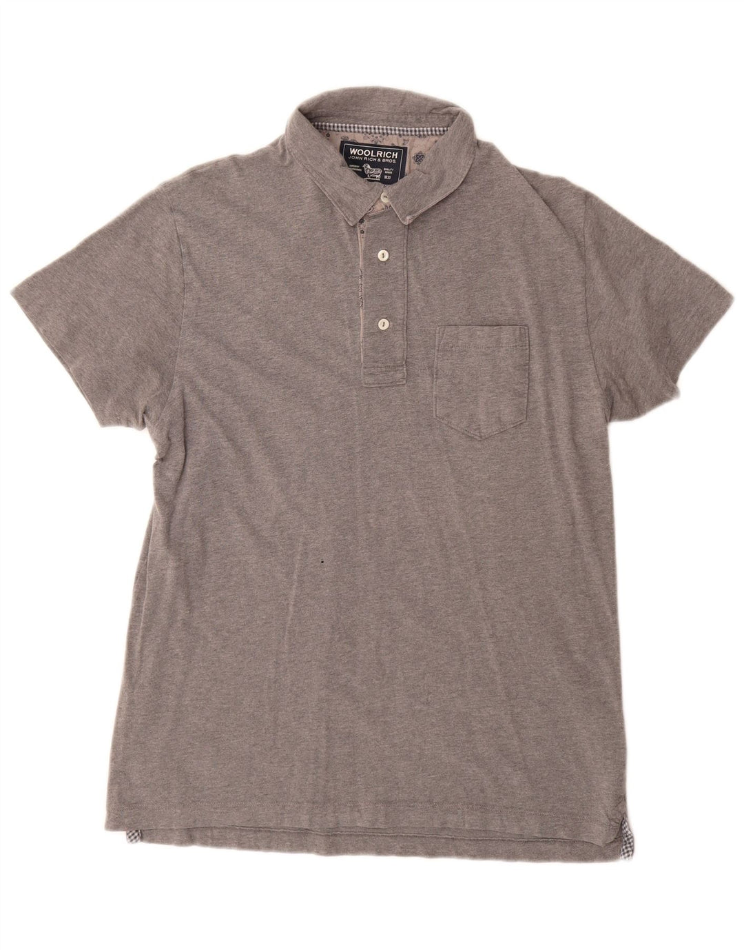 Camisa polo masculina Woolrich XL cinza algodão