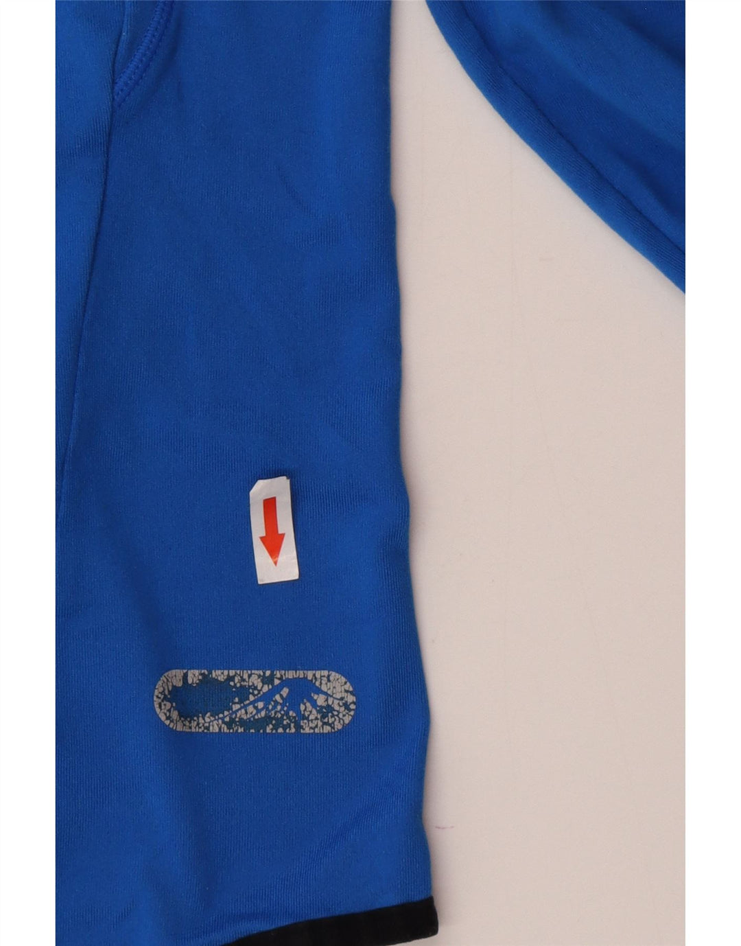 Asics Mens Zip Neck Hooded Top Manga Longa Médio Azul Poliéster