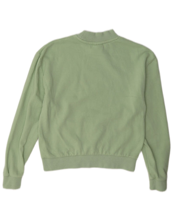 Fila moletom feminino oversized jumper UK 6 XS verde colorblock