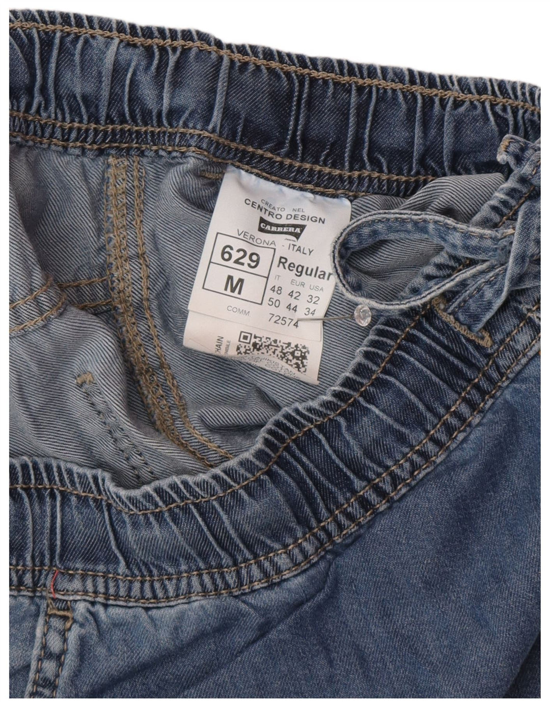 Carrera Masculino 629 Cargo Denim Shorts IT 48 Médio W32 Azul Algodão