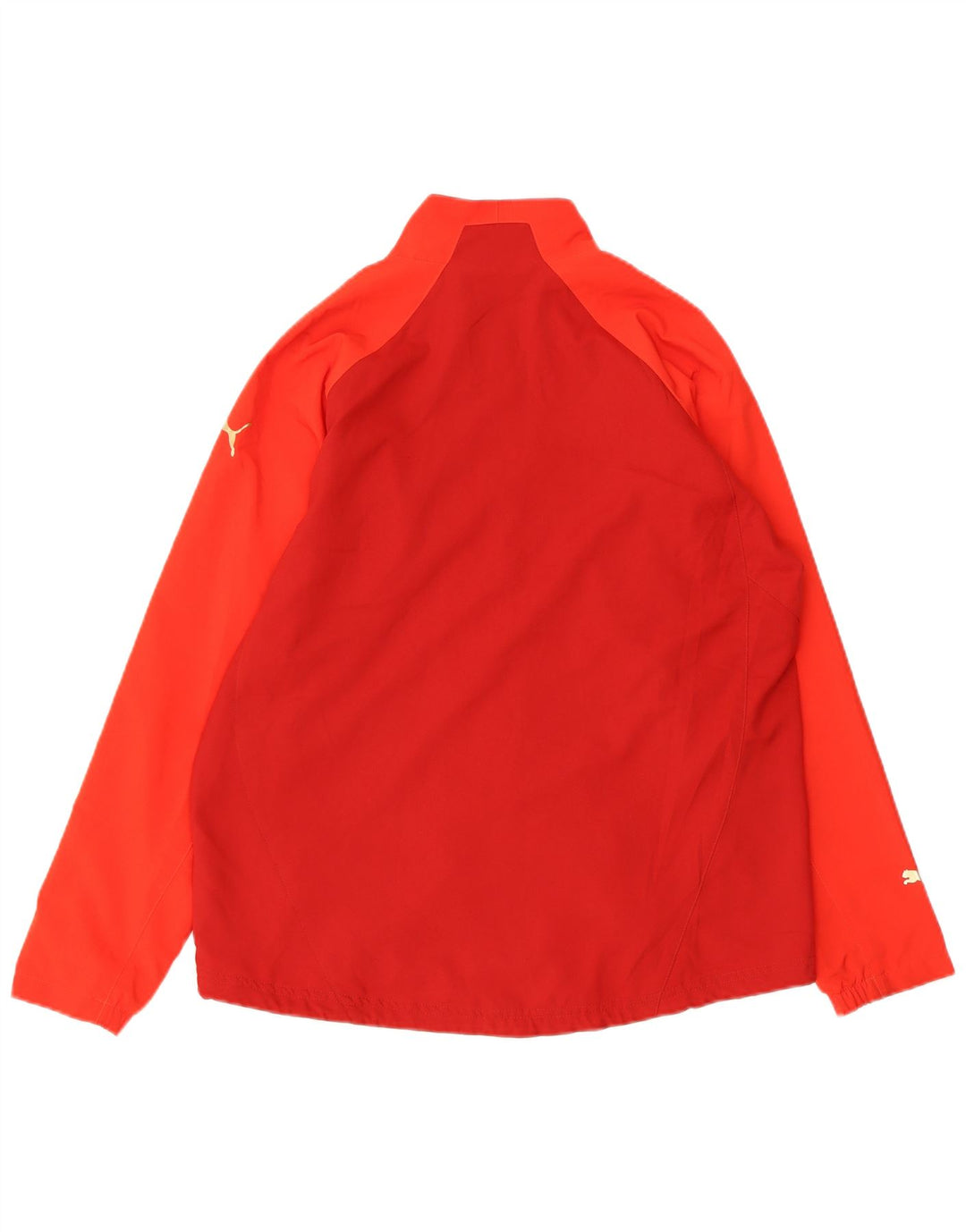 PUMA Boys Tracksuit Top Jacket 13-14 Anos Vermelho Colorblock Poliéster