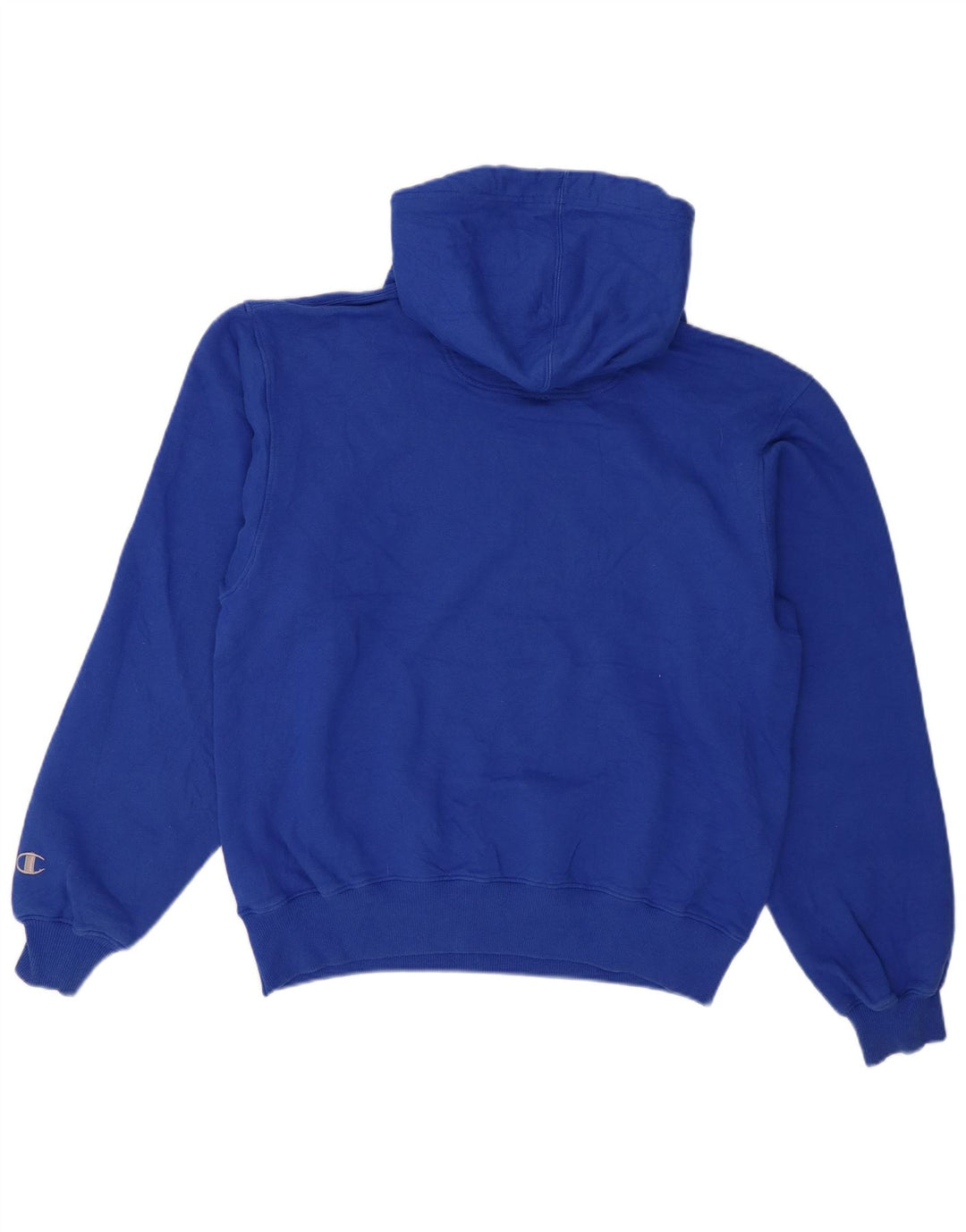 Champion moletom com capuz masculino médio algodão azul