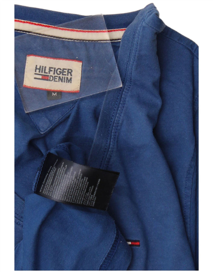 Camiseta masculina TOMMY HILFIGER de algodão azul médio