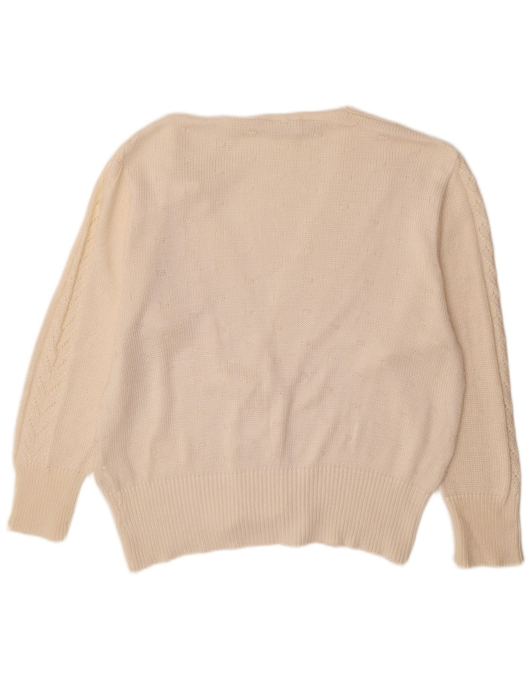 Suéter cardigã feminino Rabe EU 46 XL off white acrílico