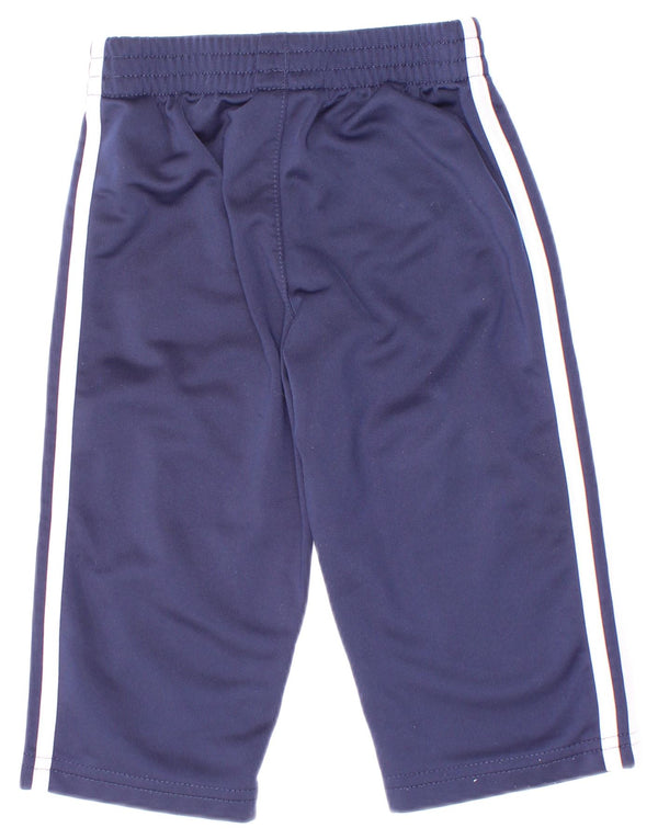 Calças de treino Adidas bebé menino 9-12 meses azul marinho poliéster