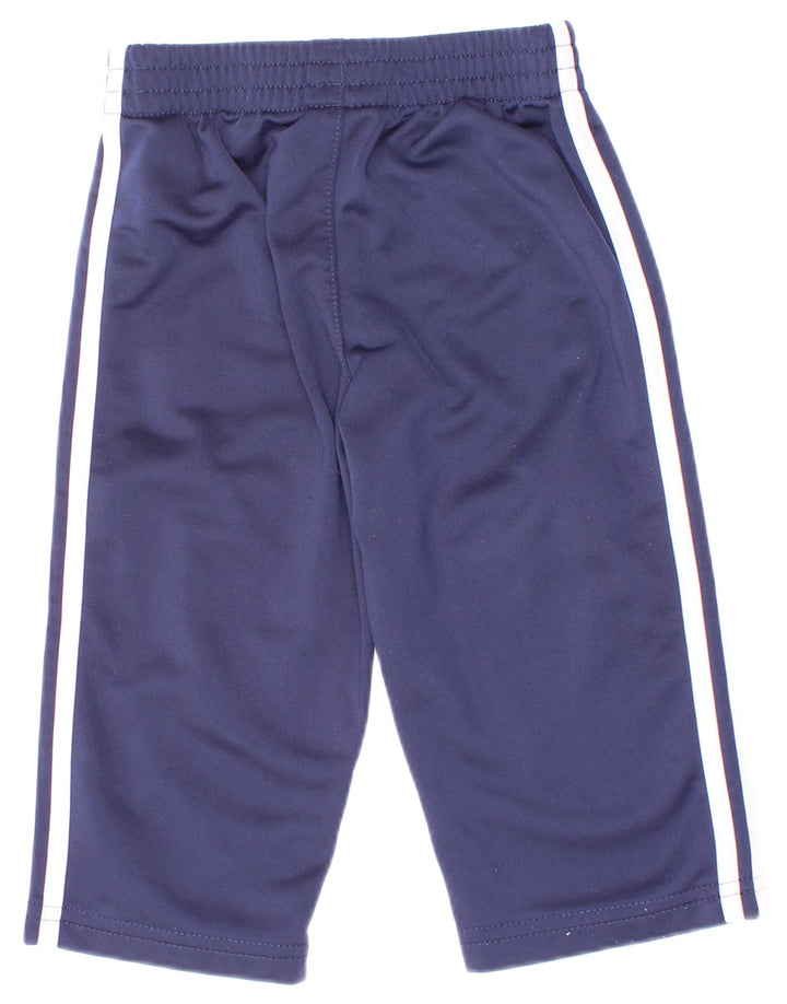 Calças de treino Adidas bebé menino 9-12 meses azul marinho poliéster