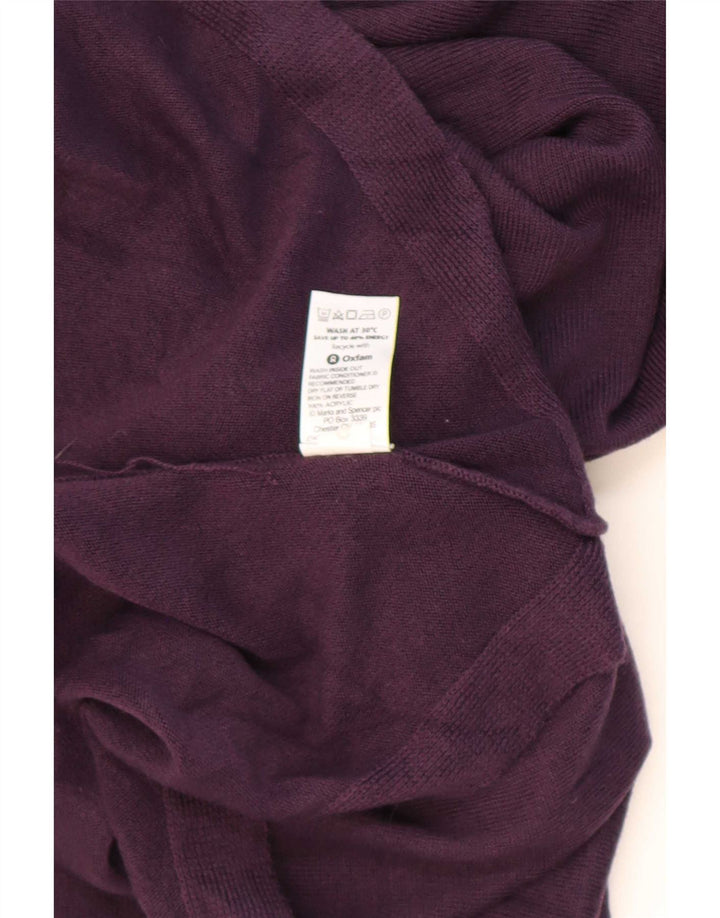Túnica feminina Marks & Spencer Reino Unido 14 grande acrílico marrom