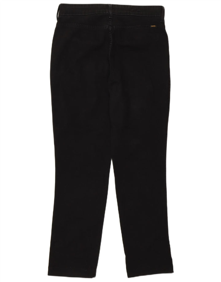 Calça jeans reta feminina Lee W34 L28 algodão preto