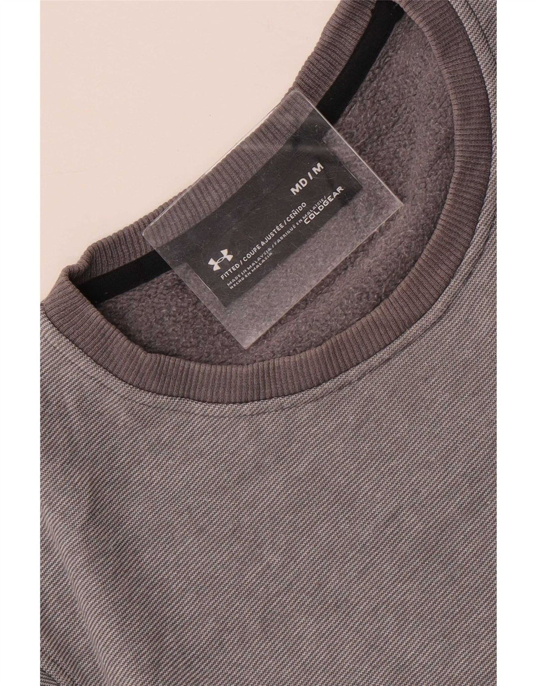 Under Armour Mens moletom jumper médio cinza risca de giz