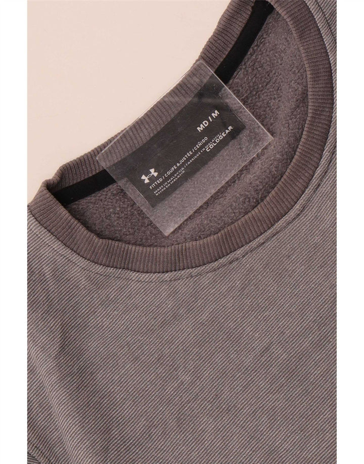 Under Armour Mens moletom jumper médio cinza risca de giz