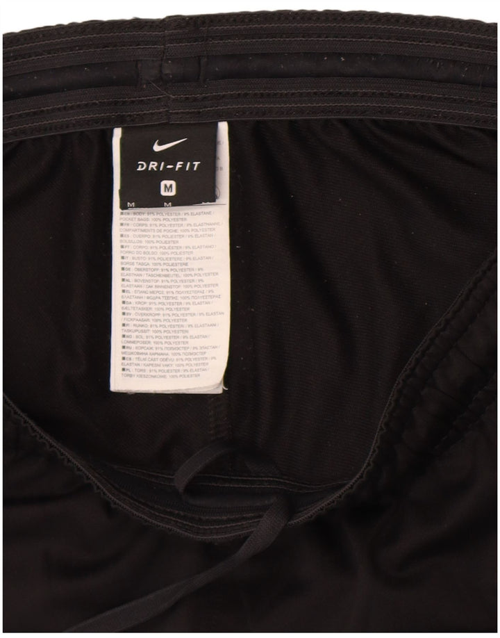 Calça de treino masculina Nike Dri Fit médio preto colorblock poliéster