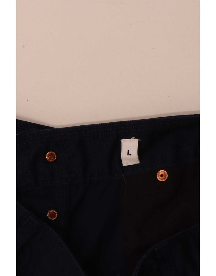 Shorts Chino Masculino Jack & Jones Grande W34 Azul Marinho Poliéster