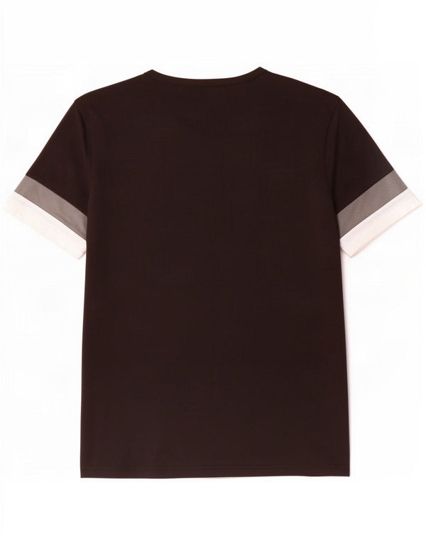 Camiseta masculina Puma Graphic Top grande bloco colorido preto