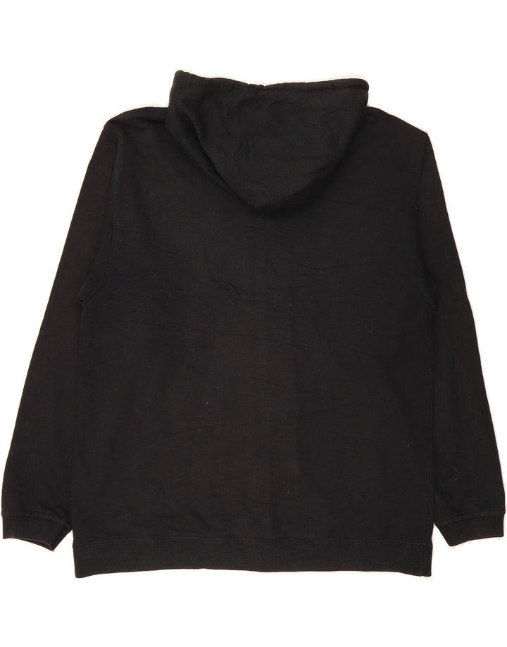 CHAMPION Mens Zip Hoodie Sweater Large Black Cotton Vintage Champion and Second-Hand Champion from Messina Hembry 