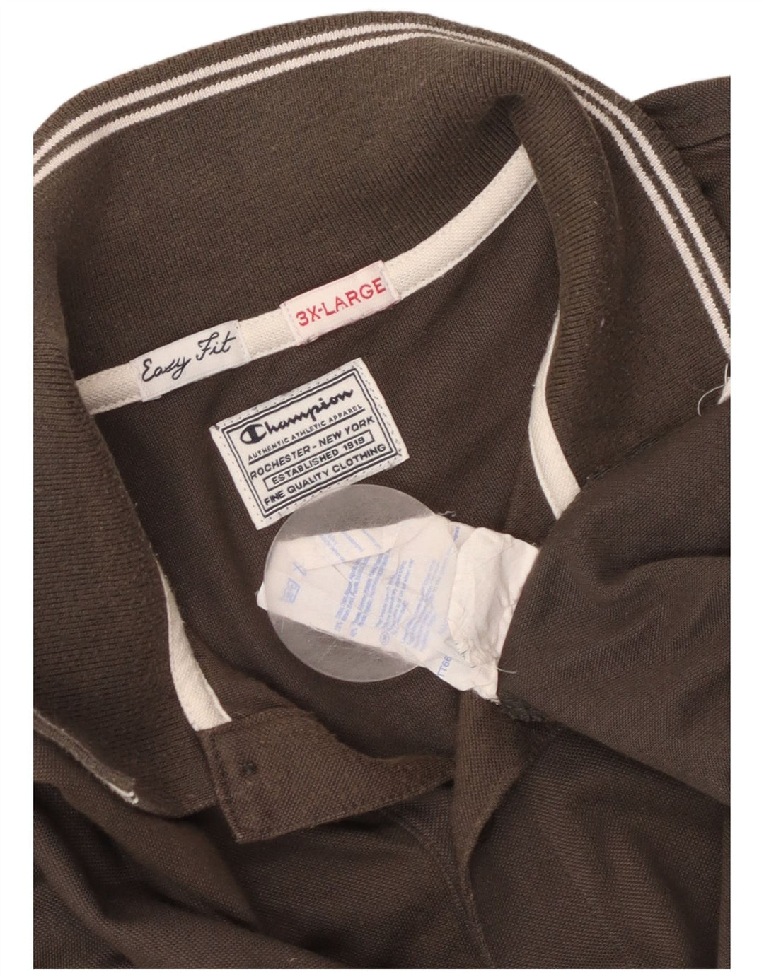 CAMPEÃO Camisa polo masculina Easy Fit 3XL algodão marrom