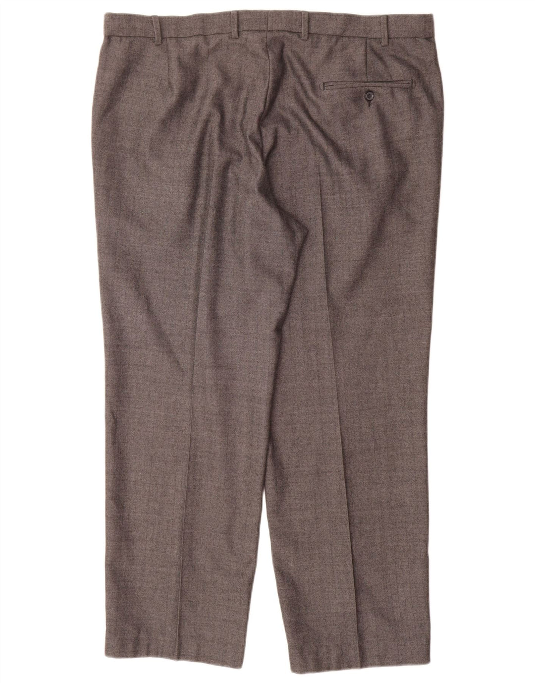 Calça masculina Marks & Spencer reta regular fit W40 L29 lã cinza