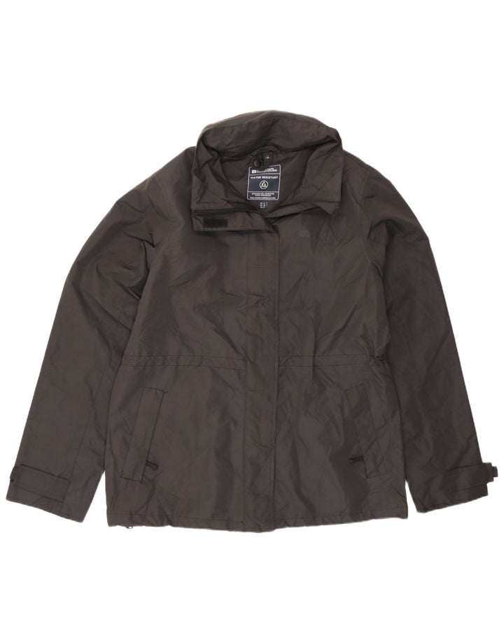 Jaqueta de chuva feminina com capuz Mountain Warehouse UK 12 poliamida preta média