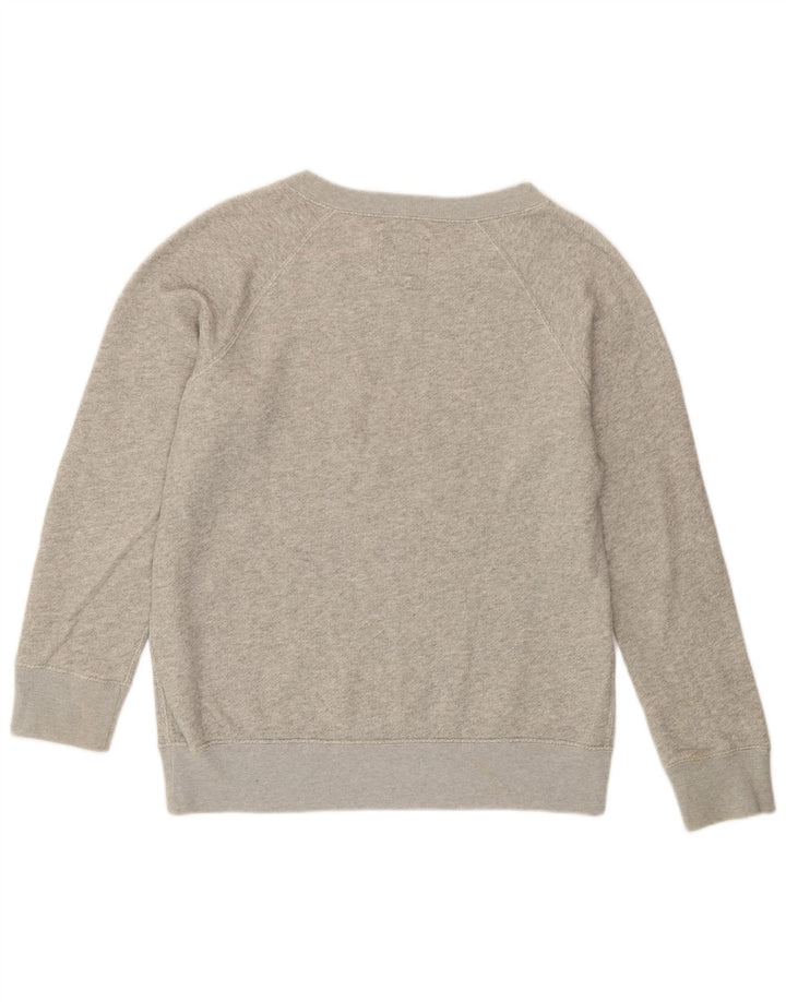 Jack Wills moletom feminino oversized jumper Reino Unido 10 pequeno cinza manchado