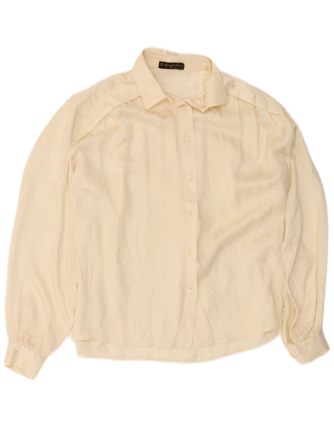 Blusa feminina Mario Pucci Cecconi IT 42 Médio Off White Animal Print
