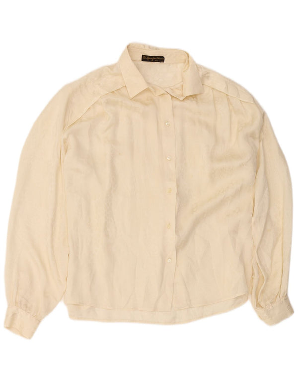 Blusa feminina Mario Pucci Cecconi IT 42 Médio Off White Animal Print