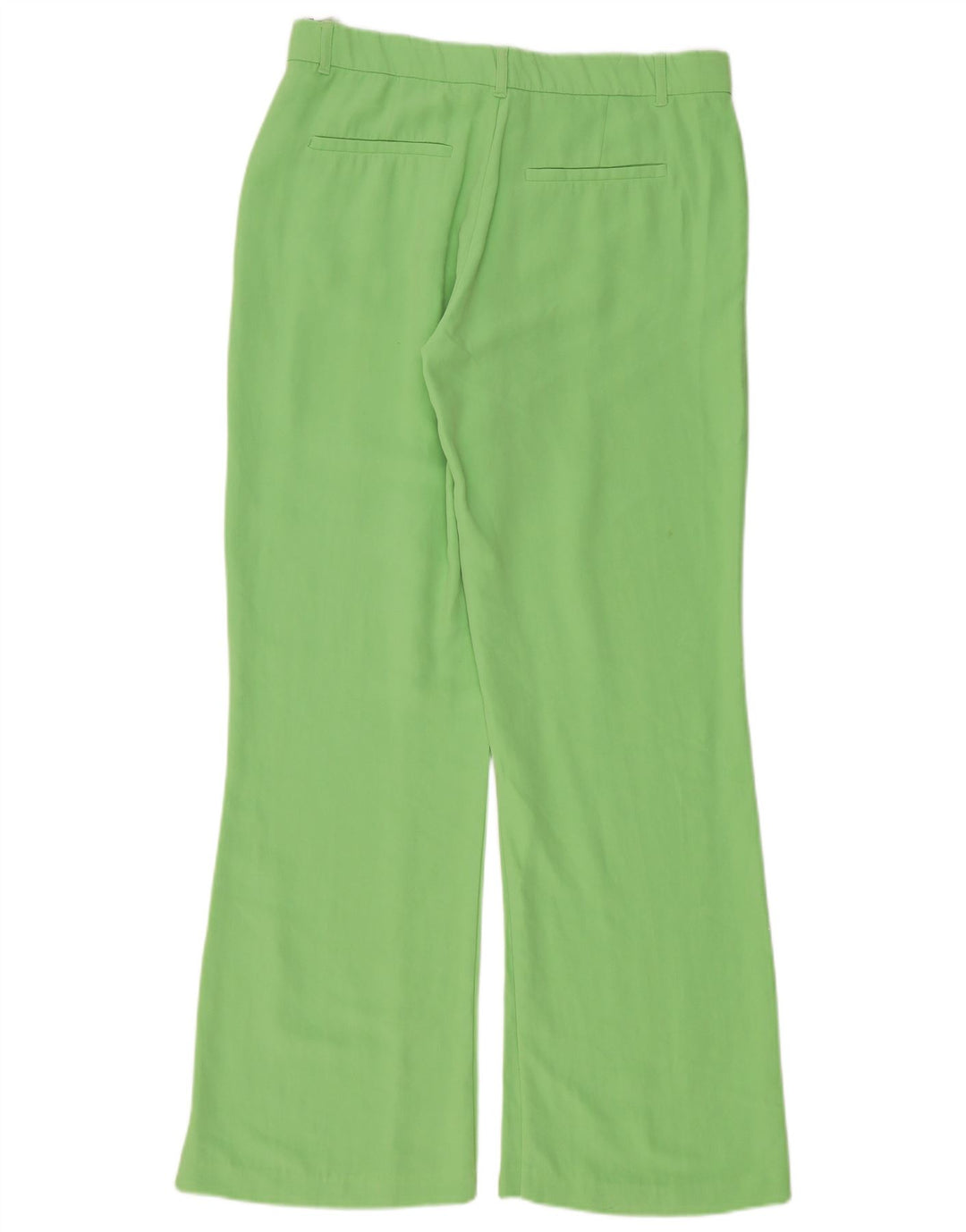 Calça Chino Reta Feminina Zara Grande W34 L33 Verde Poliéster