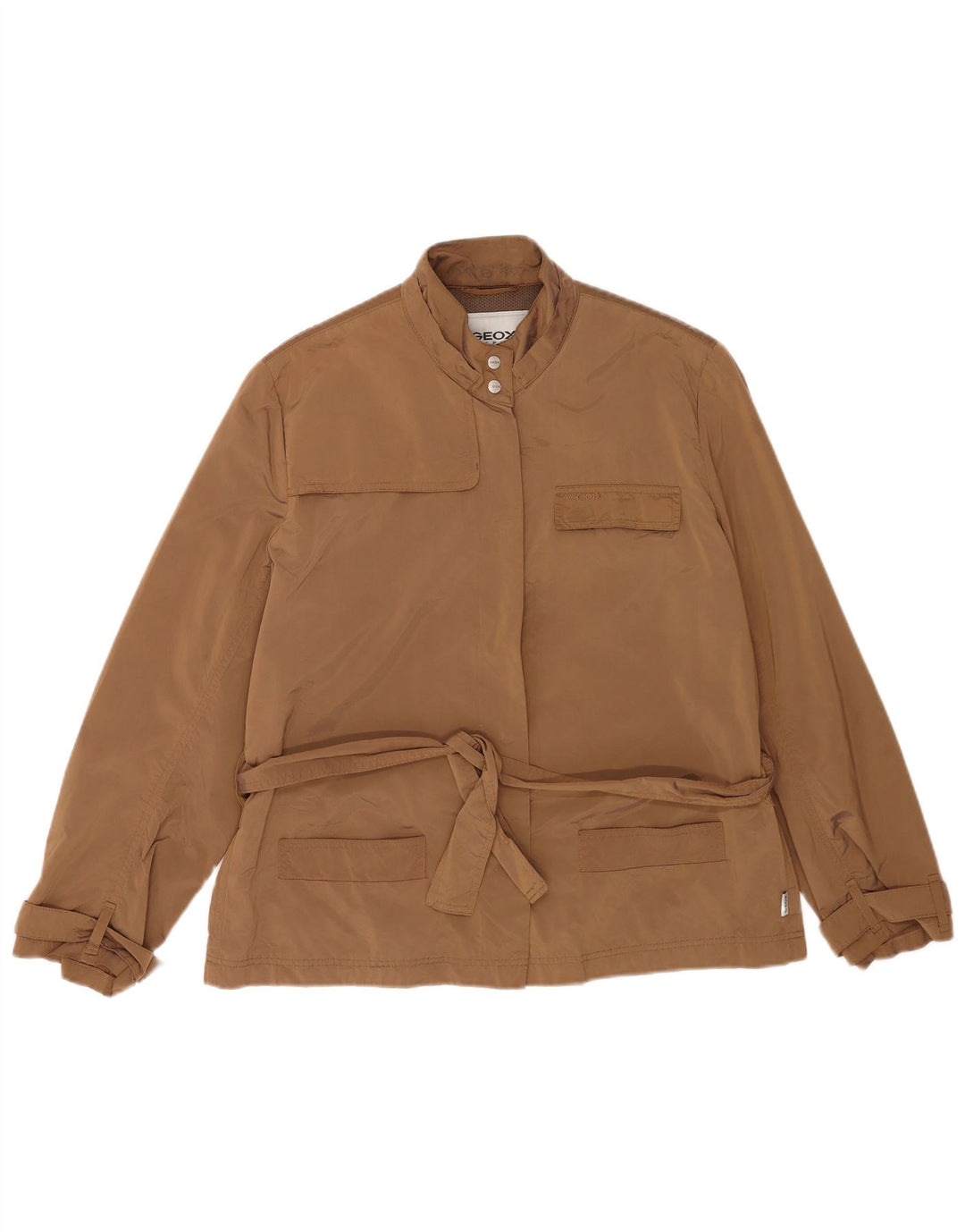 Jaqueta Geox Feminina Respira Utility UK 18 XL Marrom Poliéster