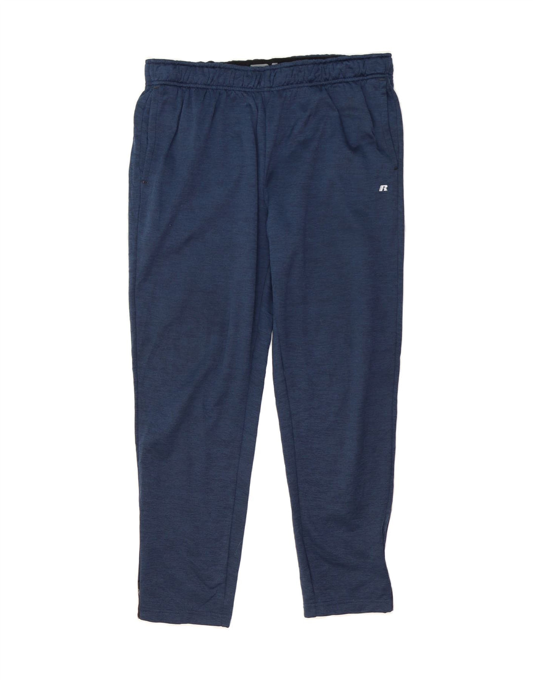 RUSSELL ATHLETIC Mens Dri-Power Tracksuit Trousers Large Navy Blue Flecked Vintage Russell Athletic and Second-Hand Russell Athletic from Messina Hembry 