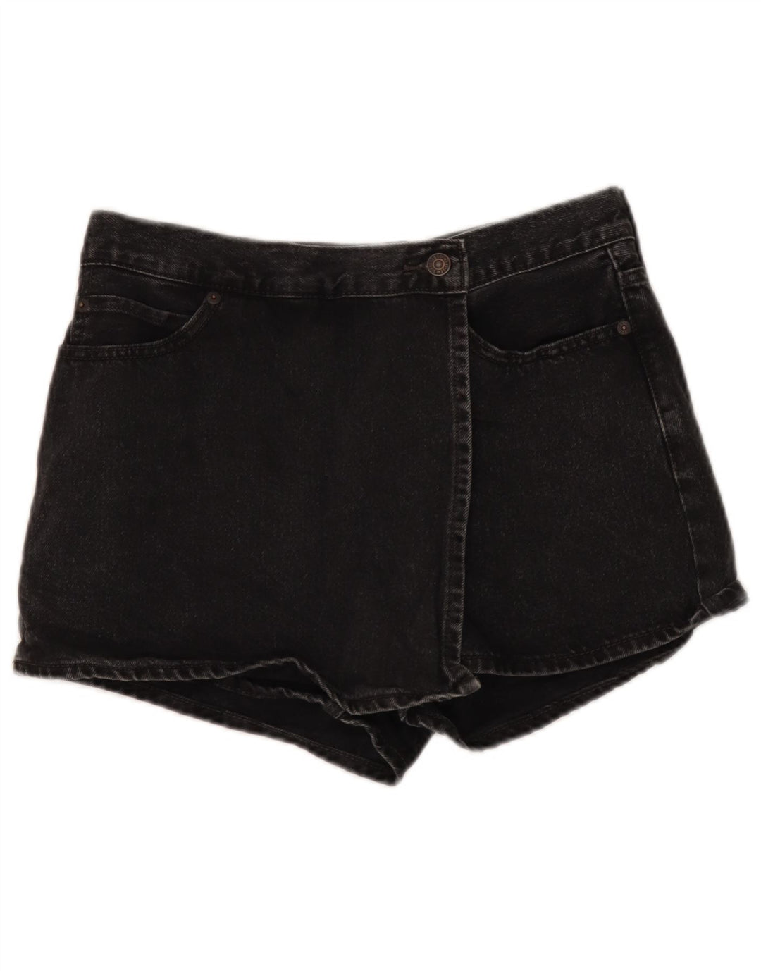Shorts jeans feminino Levi's W28 médio algodão preto