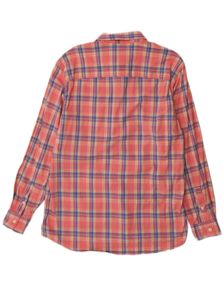 Camisa masculina de flanela Lee grande algodão xadrez rosa