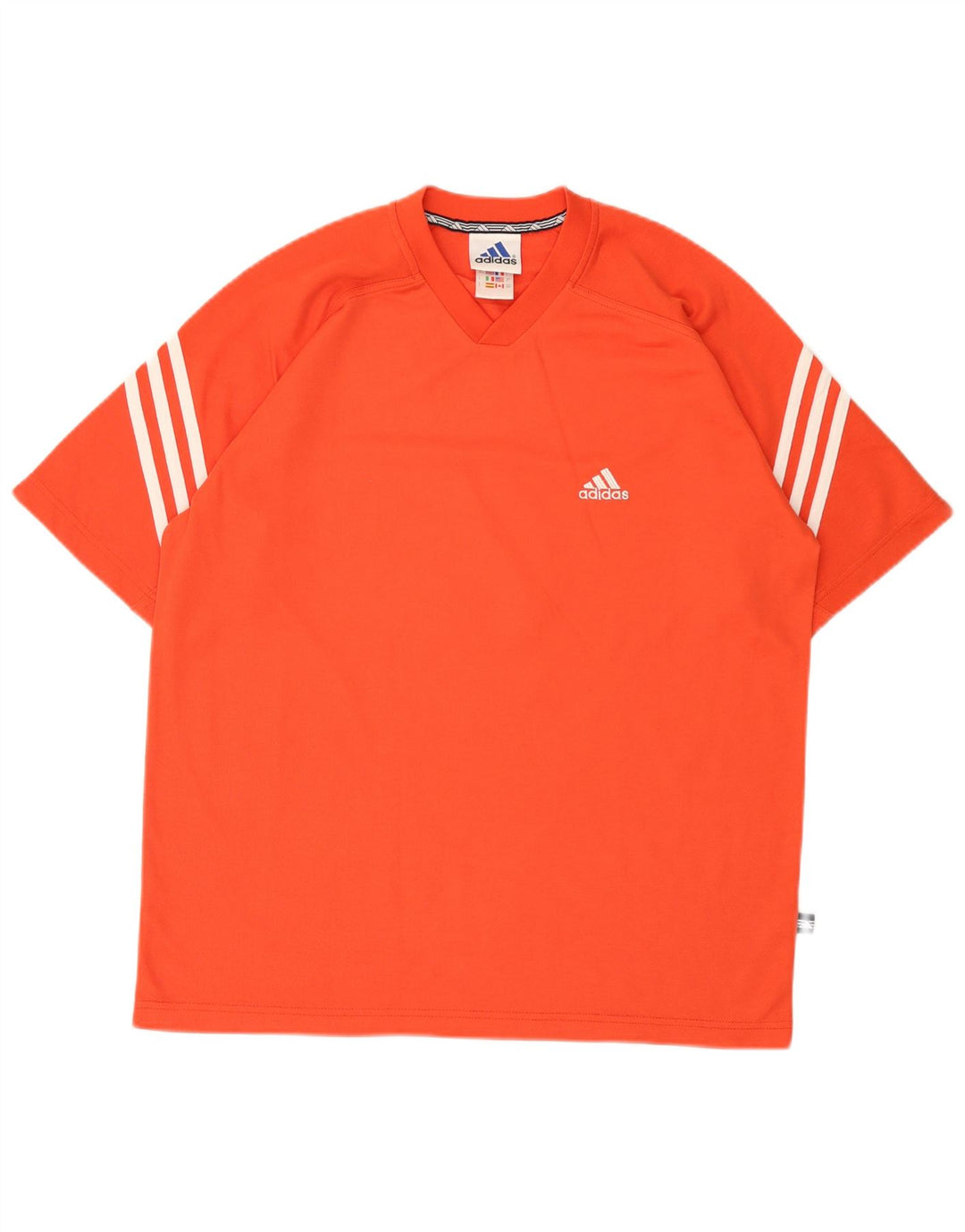 Adidas Mens Graphic T-Shirt Top UK 40/42 Médio Laranja Poliéster