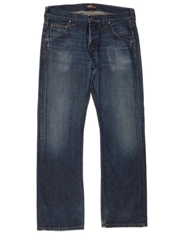 Lee Mens Flint Bootcut Jeans W33 L32 Azul Algodão