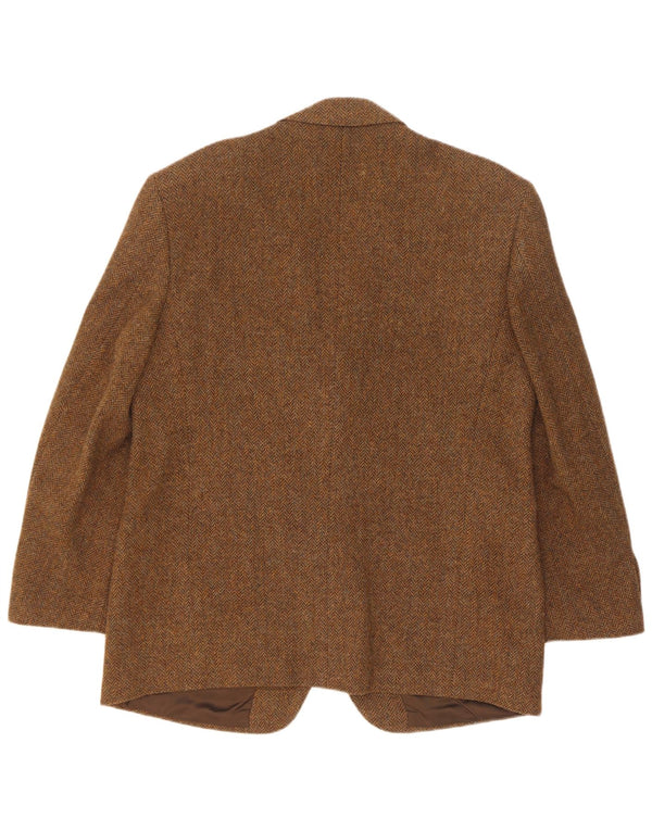 Jaqueta Blazer Masculina Ing Loro Piona & Co. IT 54 2XL Marrom Espinha de Peixe