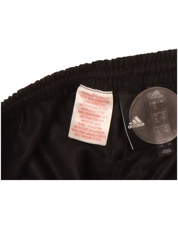 Adidas meninos calças de treino joggers 13-14 anos preto poliéster