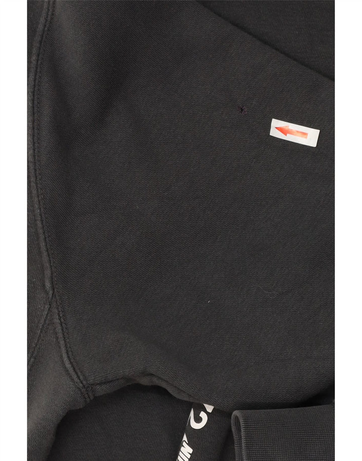 Jumper com capuz gráfico masculino Nike pequeno algodão cinza