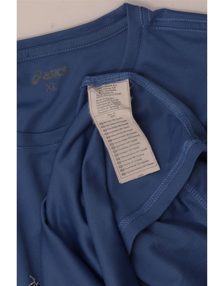 Camiseta Asics Masculina Graphic Top XL Azul Poliéster