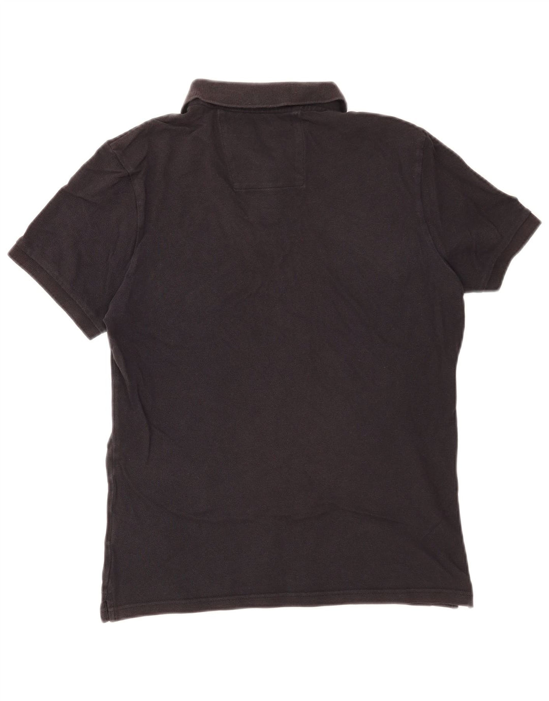 Camisa polo masculina Calvin Klein Jeans pequena de algodão preto