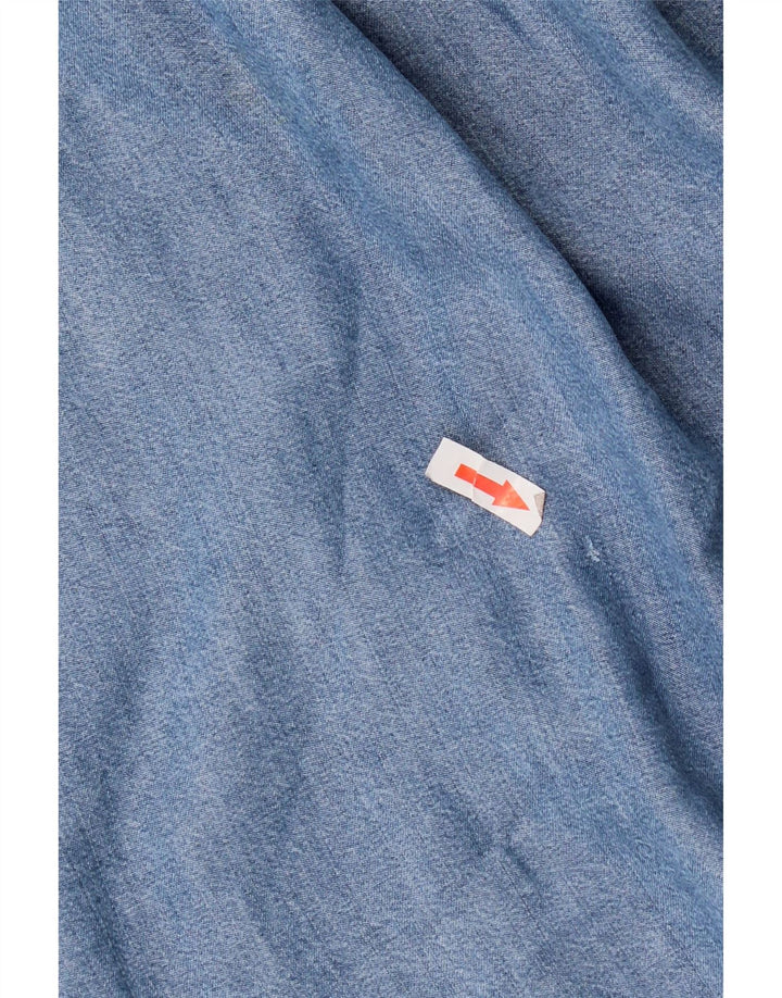 Vestido jeans feminino sem mangas Joop Reino Unido 14 azul médio Lyocell