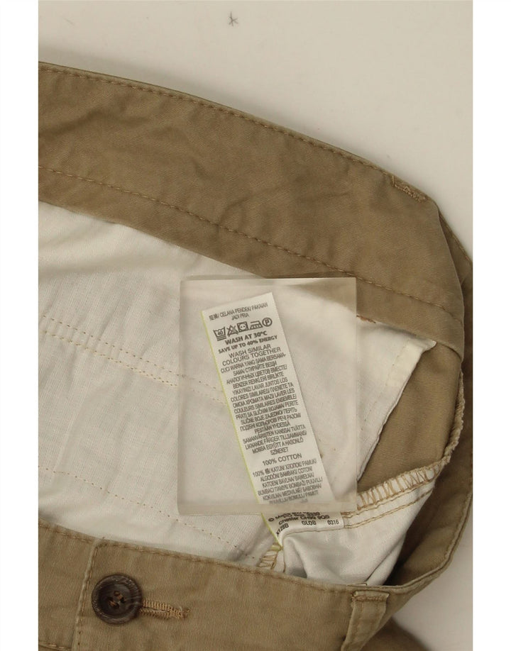 Shorts cargo masculino Marks & Spencer W34 grande algodão bege