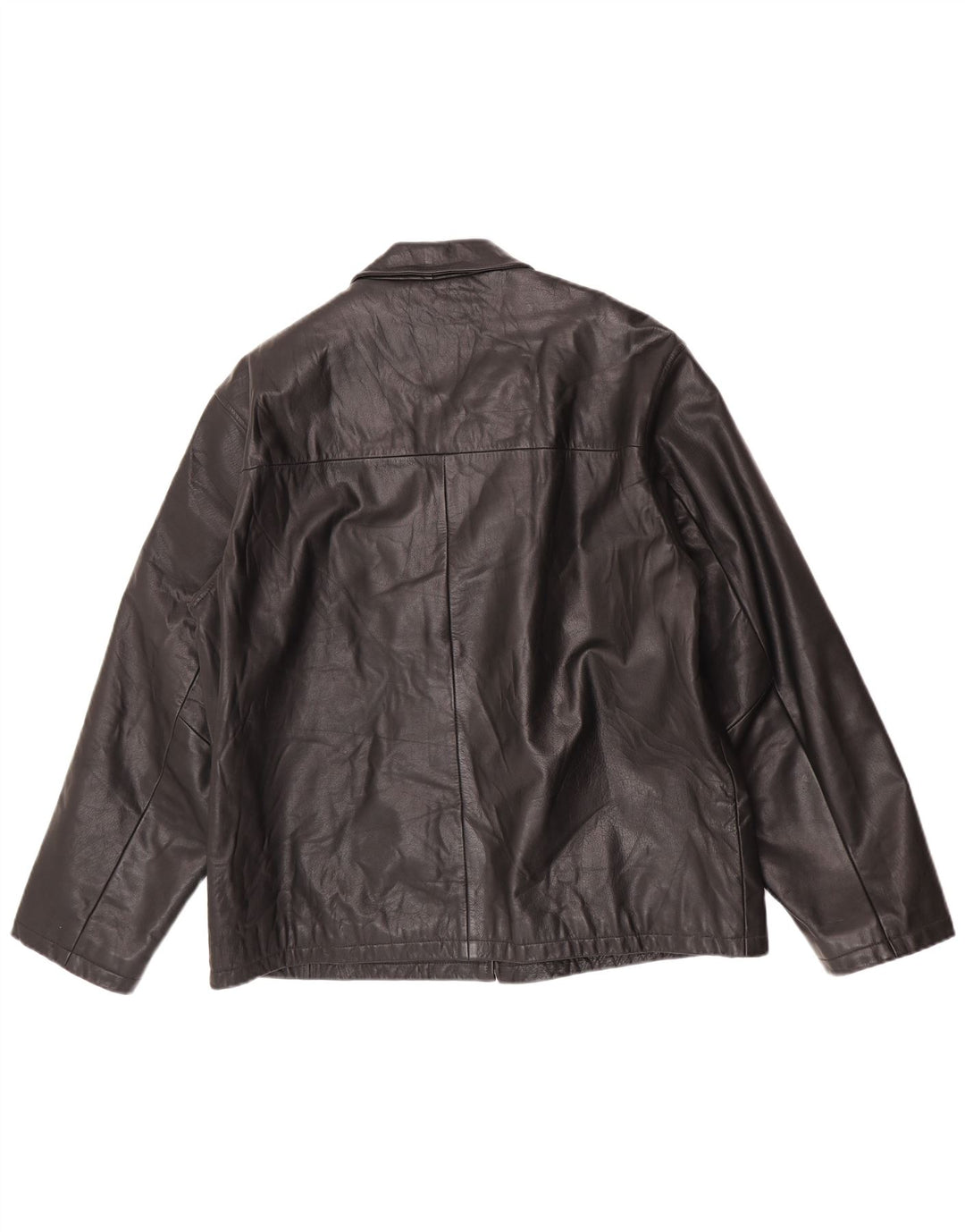 Jaqueta de couro masculina I NAVIGLI IT 56 3XL preta