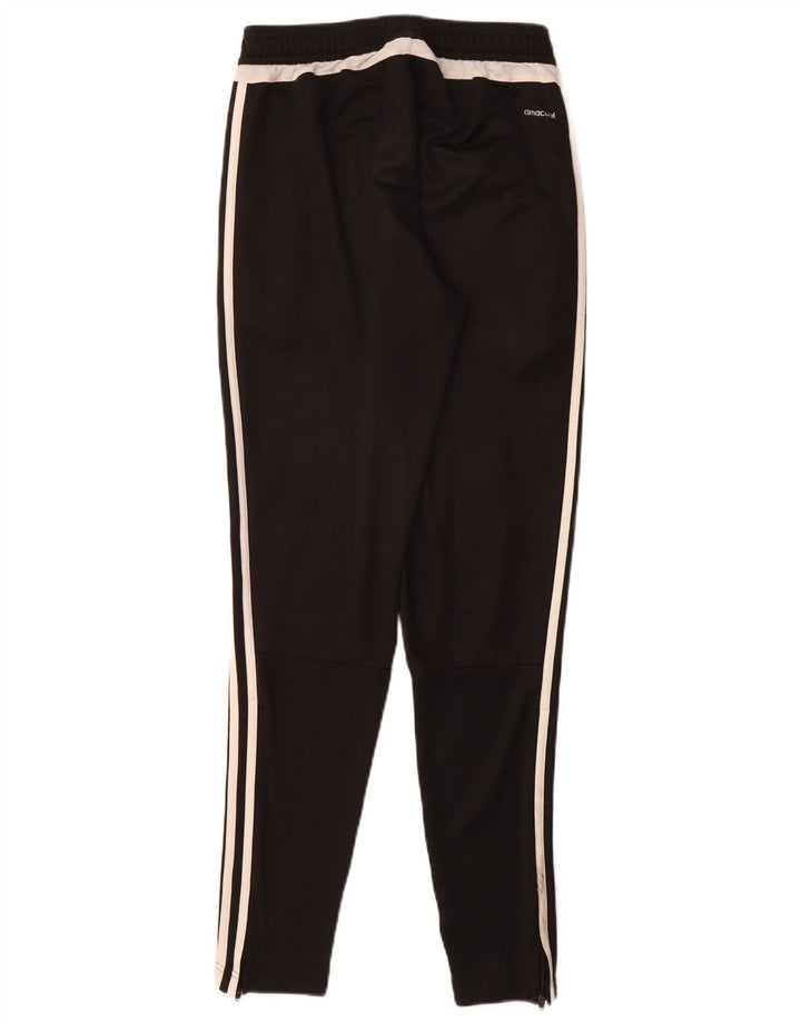 Calça de treino masculina Adidas Climacool pequena preta colorblock poliéster