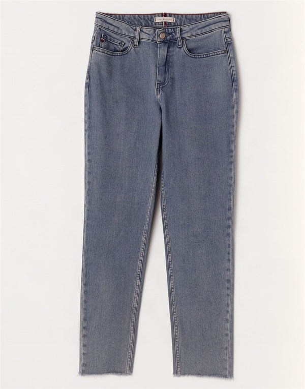 Tommy Hilfiger Gramercy Crop Tapered Jeans Feminino W27 L25 Azul Algodão